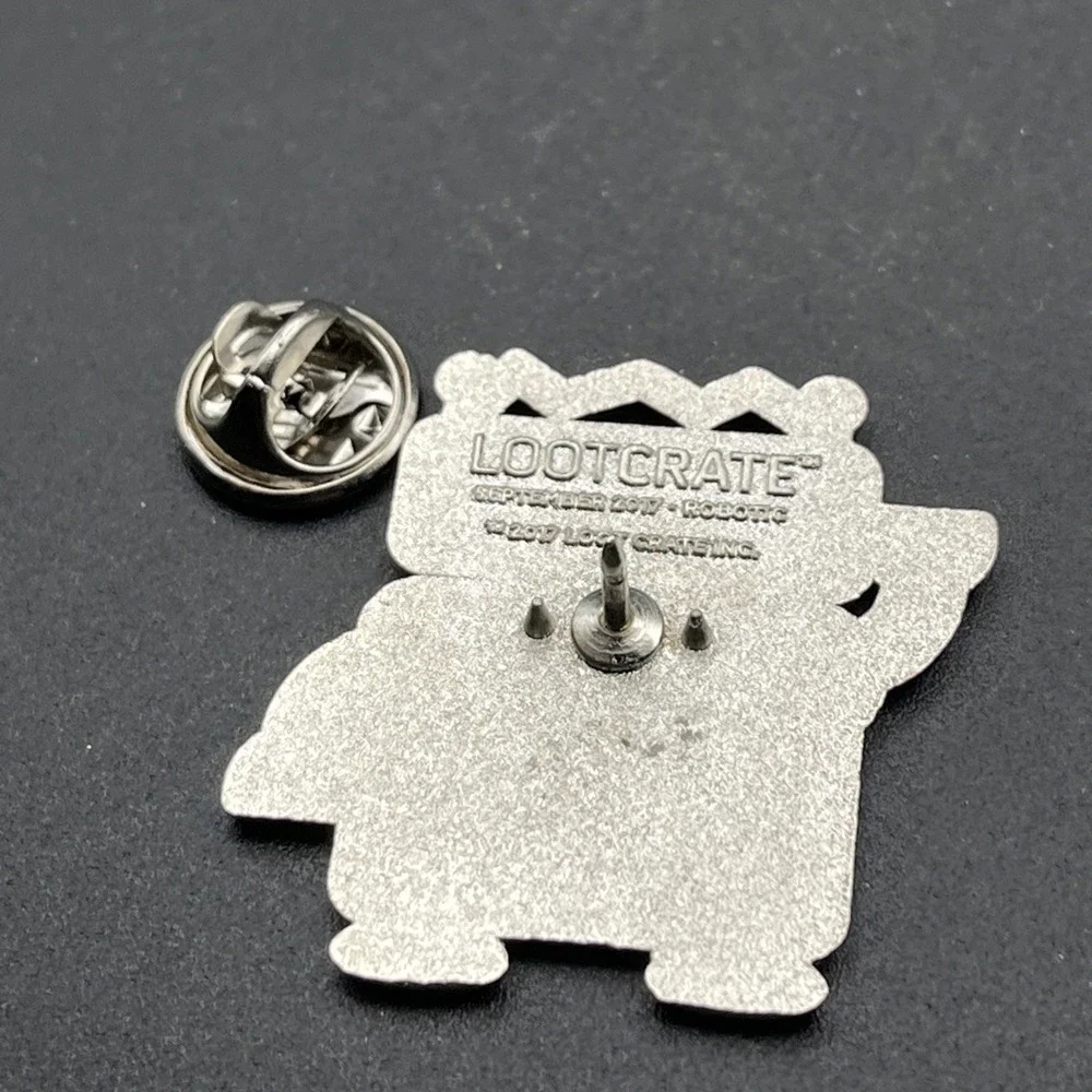 LootCrate 2017 September Robotic Theme Robot Lapel Hat‎ Pin